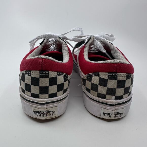 Vans Comfycush Old Skool Black Red Checkerboard Skateboard Shoes Kids US 3 EU 34 - Picture 4 of 8